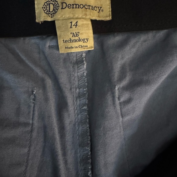 Democracy Pants Womens 14 Blue Absolution Skyrise High Rise Ankle Stretch. #0001 - Picture 5 of 5